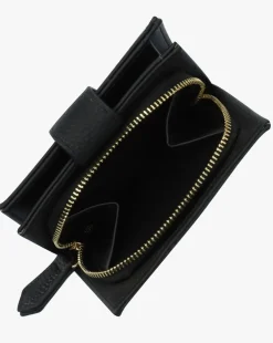 Valentino Bags Brixton Small Foldover Black Wallet