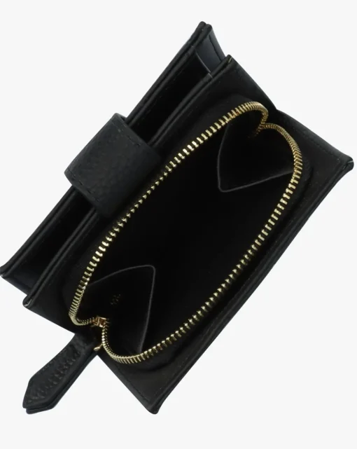 Valentino Bags Brixton Small Foldover Black Wallet
