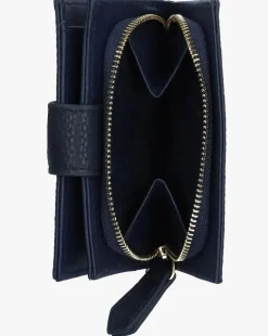 Valentino Bags Brixton Small Foldover Blue Wallet