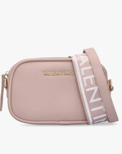 Valentino Bags Miramar Pink Pebbled Camera Bag