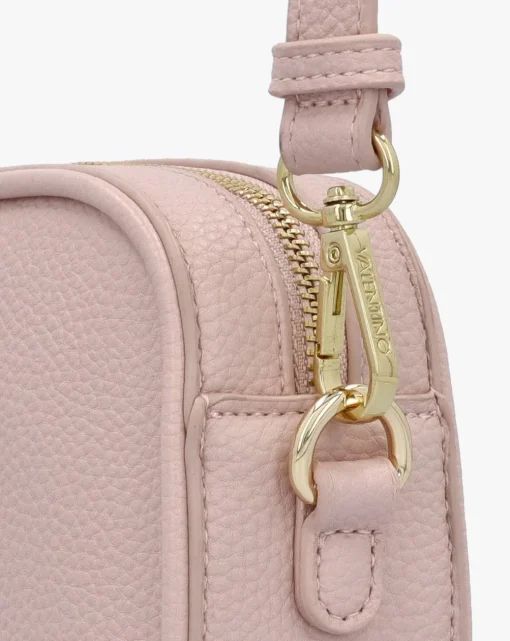 Valentino Bags Miramar Pink Pebbled Camera Bag