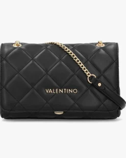 Valentino Bags Ocarina Quilted Black Satchel Bag