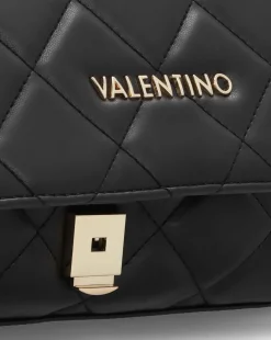 Valentino Bags Ocarina Quilted Black Satchel Bag