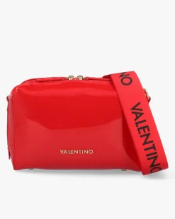 Valentino Bags Pattie Patent Red Camera Bag