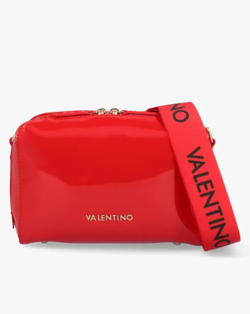 Valentino Bags Pattie Patent Red Camera Bag
