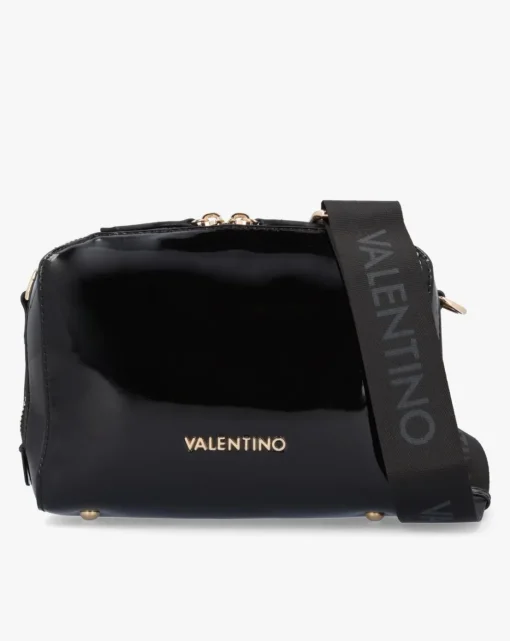 Valentino Bags Pattie Patent Black Camera Bag