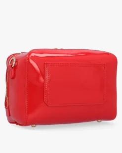 Valentino Bags Pattie Patent Red Camera Bag