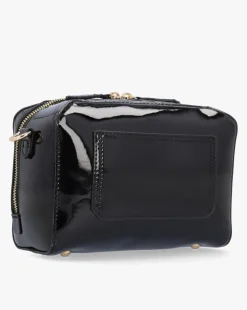 Valentino Bags Pattie Patent Black Camera Bag