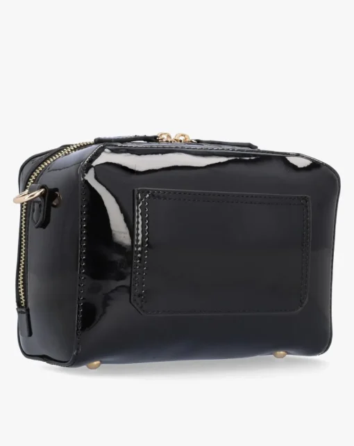 Valentino Bags Pattie Patent Black Camera Bag