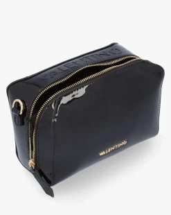 Valentino Bags Pattie Patent Black Camera Bag