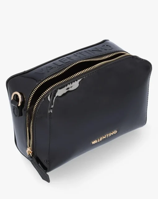 Valentino Bags Pattie Patent Black Camera Bag