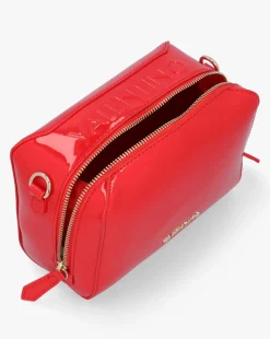 Valentino Bags Pattie Patent Red Camera Bag