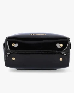 Valentino Bags Pattie Patent Black Camera Bag