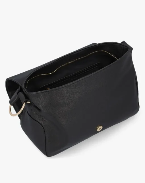 Valentino Bags Peonies Black Shoulder Bag