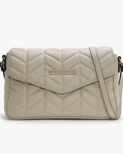 Valentino Bags Petal Quilted Chevron Beige Cross-Body Bag