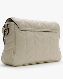 Valentino Bags Petal Quilted Chevron Beige Cross-Body Bag