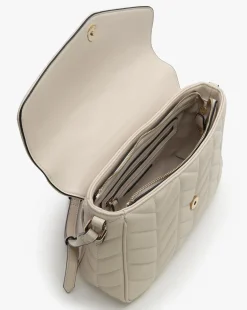 Valentino Bags Petal Quilted Chevron Beige Cross-Body Bag