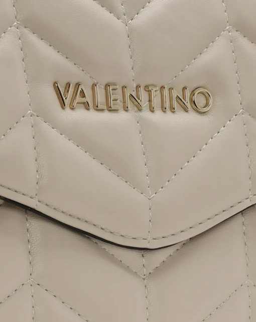 Valentino Bags Petal Quilted Chevron Beige Cross-Body Bag