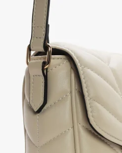 Valentino Bags Petal Quilted Chevron Beige Cross-Body Bag