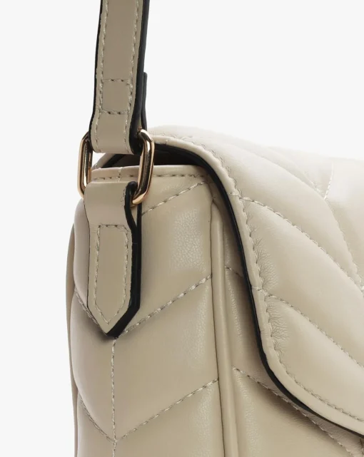 Valentino Bags Petal Quilted Chevron Beige Cross-Body Bag