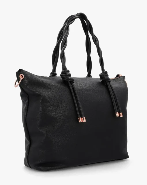 Valentino Bags Scarlett Black Shopper Bag