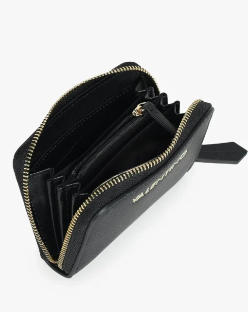 Valentino Bags Zero II Black Zip Around Purse