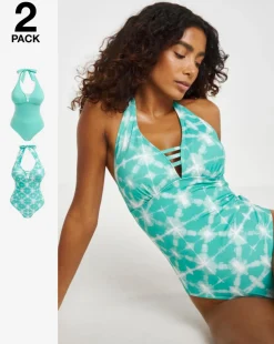 Value 2 Pack Halterneck Swimsuits