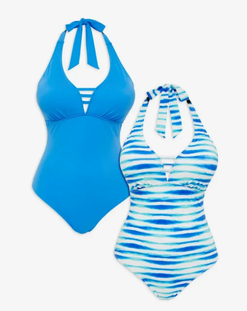 Value 2 Pack Halterneck Swimsuits