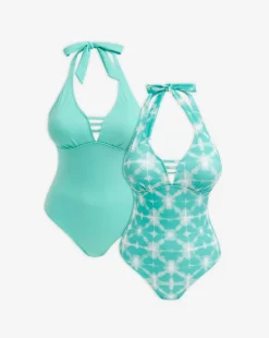 Value 2 Pack Halterneck Swimsuits