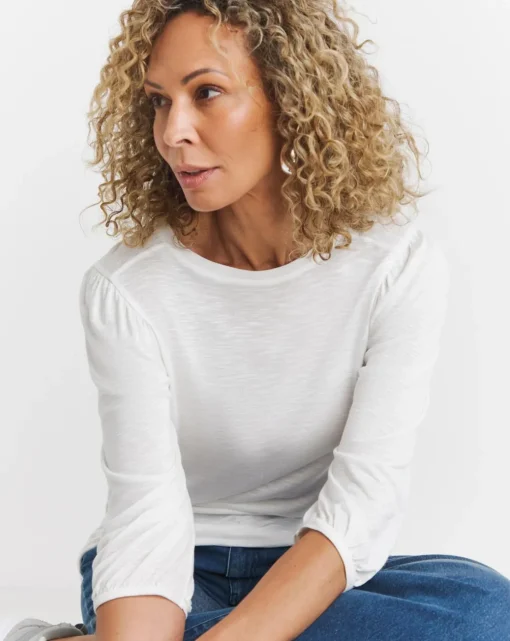 Volume Sleeve Boxy Top