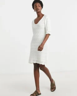 WHITE CROCHET DRESS