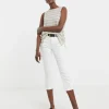 24/7 White Crop Jeans