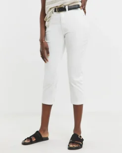 24/7 White Crop Jeans
