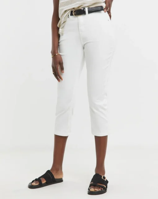 24/7 White Crop Jeans
