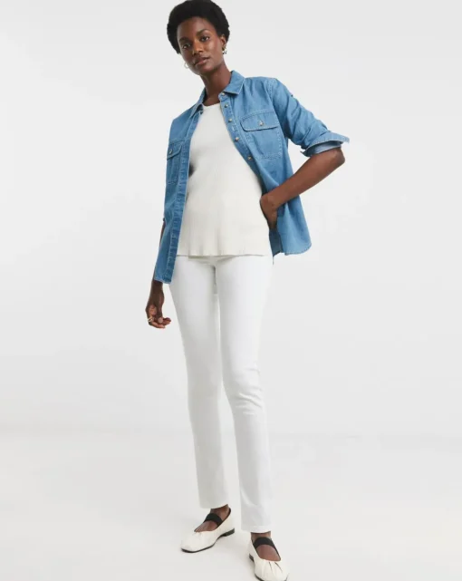 White Slim Leg Jegging