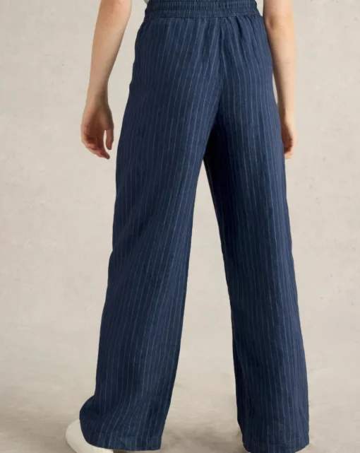 White Stuff Belle Linen Wide Leg Trouser