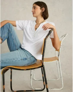 White Stuff Ellie Broderie Top