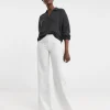 White Wide Leg Jeggings