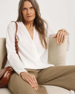 Wrap Drape Blouse