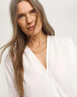 Wrap Drape Blouse