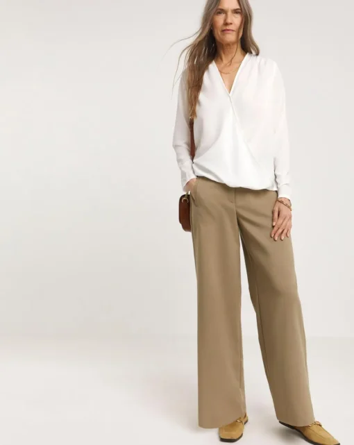 Wrap Drape Blouse