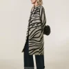 Zebra Printed Longline Coat