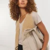 Zip Front Borg Gilet